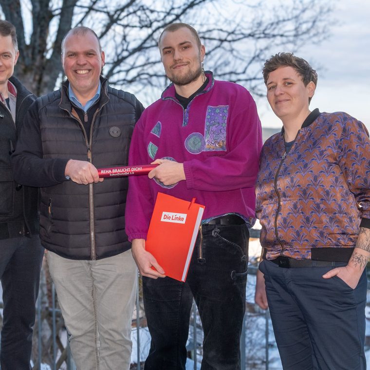 Staffelübergabe an Lars Biesenthal (Die Linke) in der Eltern-Kind-Fachklinik Tannenhof